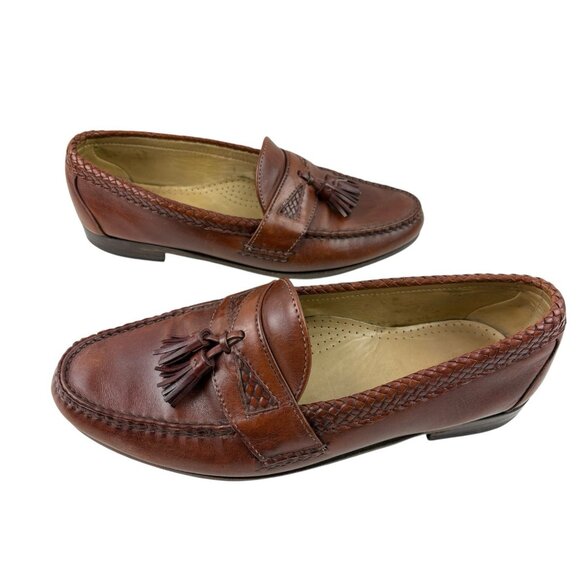 *Allen Edmonds Maxfield Tassle Loafers Mens Size 11.5 Brown Leather Quiet Luxury main image 8